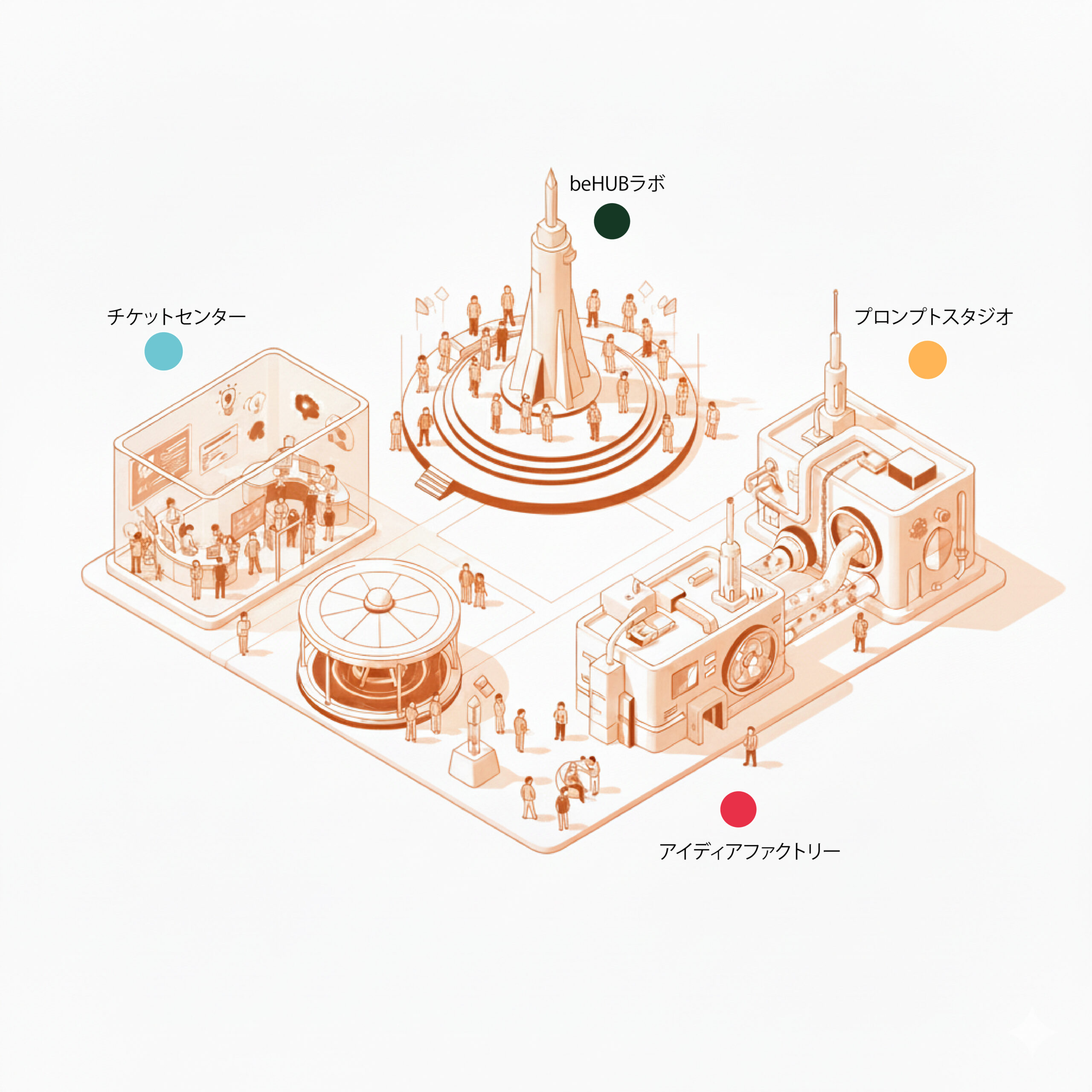 beHUBアトラクションマップ